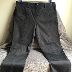 𝅺cache Black cotton spandex jean pants‎ Y2K  size 12  #p1009